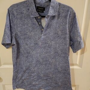 Bugatchi Textured Blue Dress Shirt